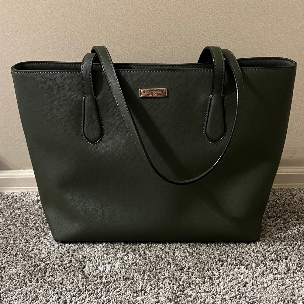 Kate Spade Dark Green Tote Bag